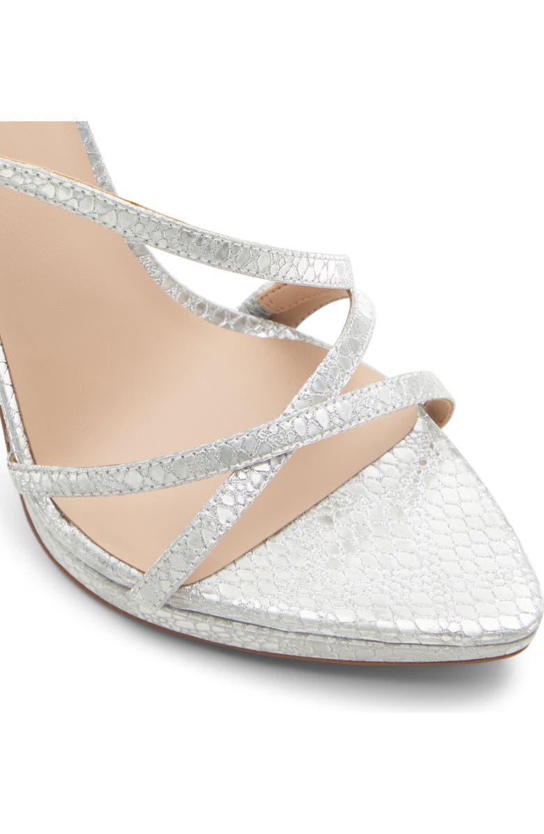 ALDO Resurge Snake Embossed Strappy Sandal, Alternate, color,