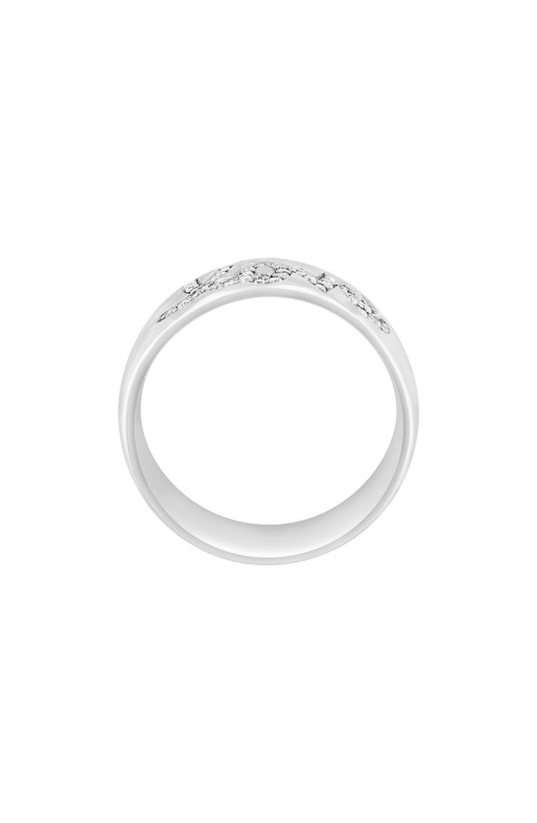 EFFY Sterling Silver Pavé Diamond Love Band Ring, Alternate, color, 