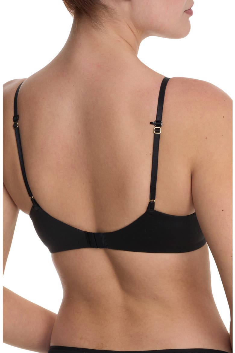 Soft Focus Comfort Underwire Convertible Demi Bra, Alternate, color, BLACK