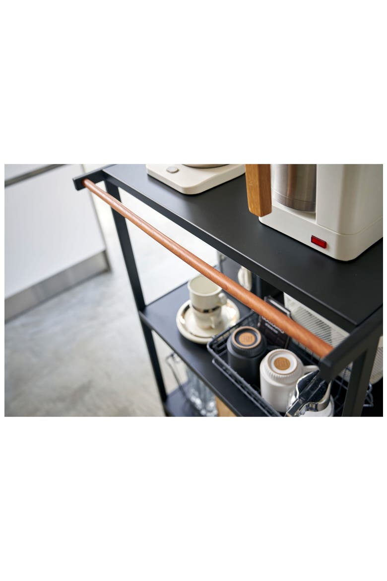 Tower 3-Tier Storage Rack, Alternate, color, BLACK
