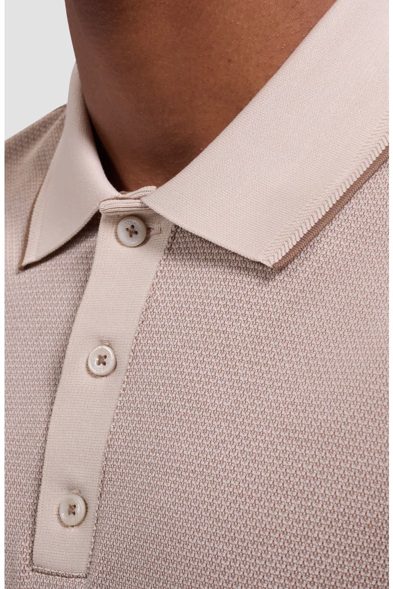 Three Button Cotton Polo, Alternate, color, ALMOND