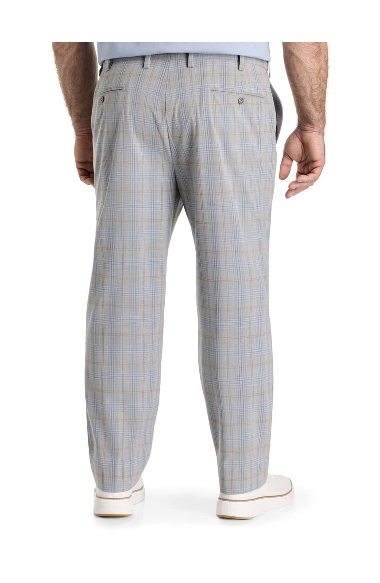 Oak Hill by DXL Big & Tall  Waist-Relaxer Plaid Dress Pants, Alternate, color, 