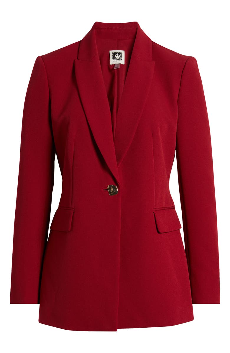 Anne Klein Stretch One-Button Blazer, Alternate, color,