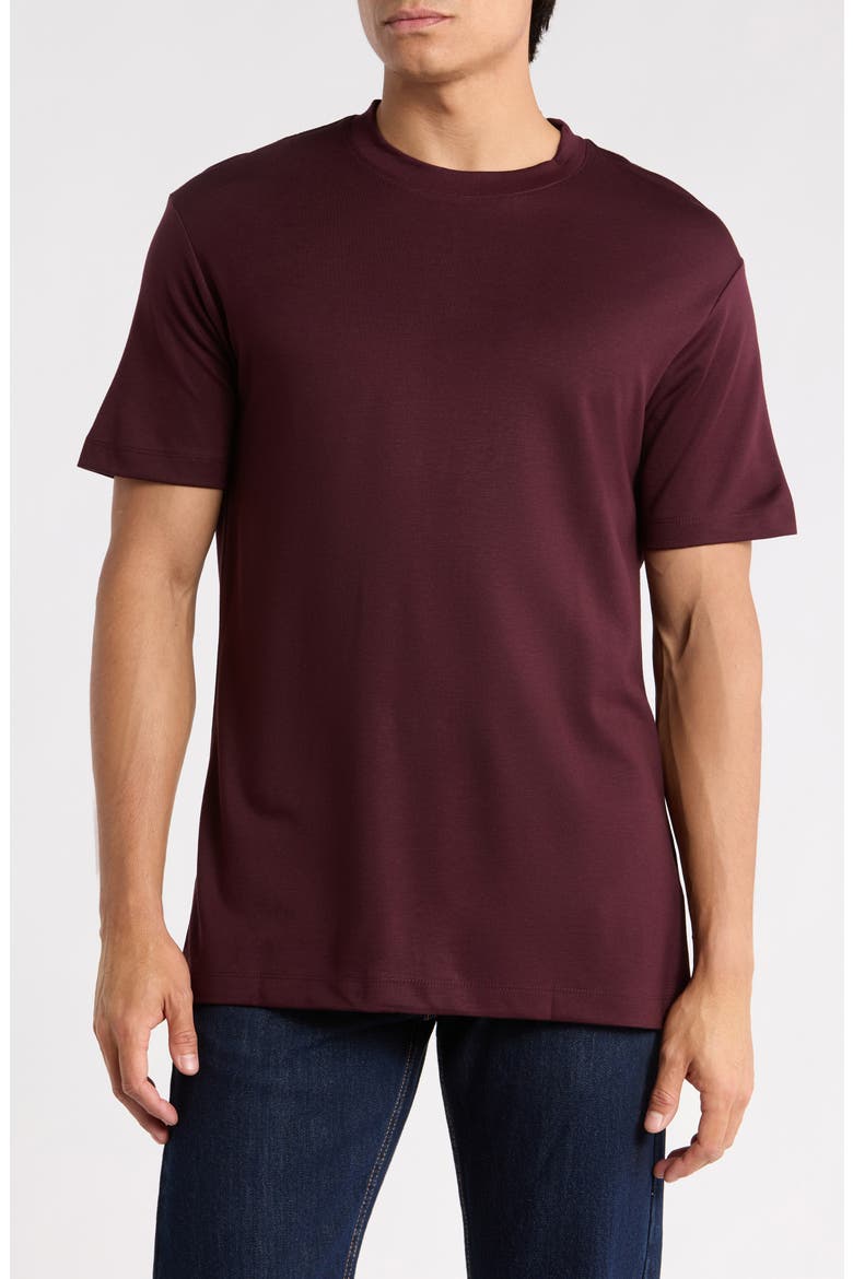 Premium Solid Dressy T-Shirt, Main, color, WINE