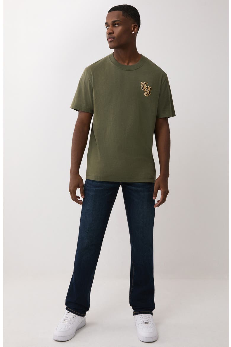 Ricky Straight Leg Jeans, Alternate, color, DARK MAHOGANY WOOD WASH