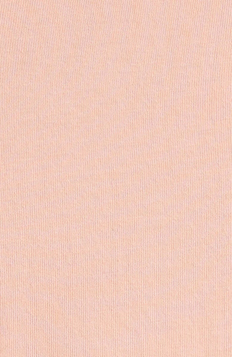 Pehr Garment Dyed Flutter Sleeve Organic Cotton Bodysuit, Alternate, color, Soft Peony