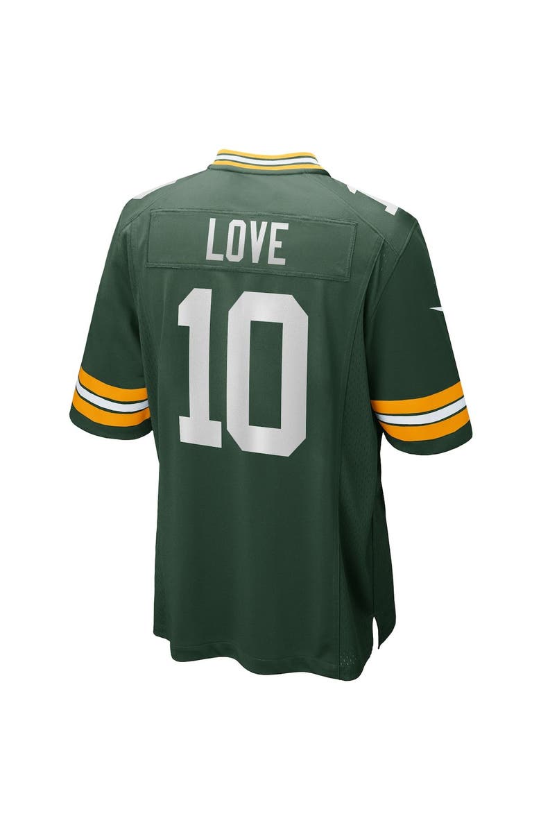 Nike Men's Nike Jordan Love Green Green Bay Packers Game Jersey, Alternate, color, Green