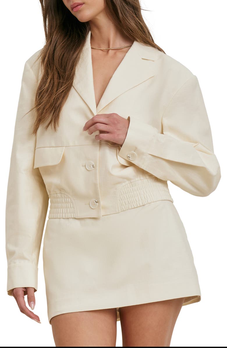 Favorite Daughter The Farrah Cotton Jacket, Main, color, Cream