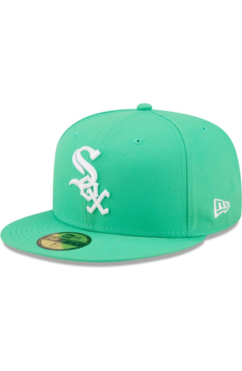New Era Men's New Era Green Chicago White Sox Logo 59FIFTY Fitted Hat, Main, color,