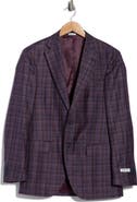 Peter Millar Flynn Classic Fit Plaid Wool Blend Sport Coat