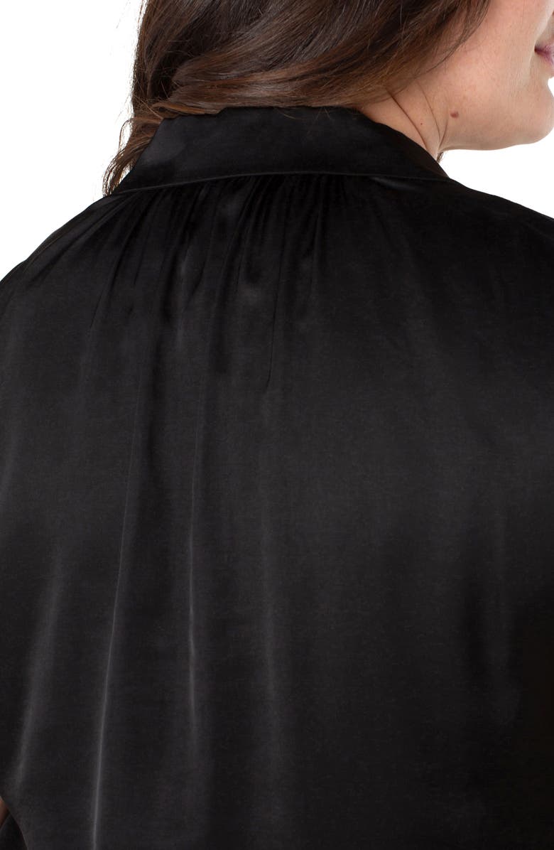 Liverpool Los Angeles Dolman Sleeve Satin Shirt, Alternate, color,