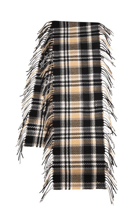 Vintage Plaid Side Fringe