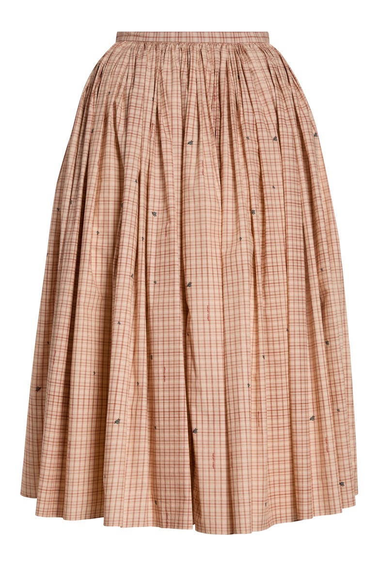 Plaid Cotton Midi Skirt, Alternate, color, MTPLAID-100