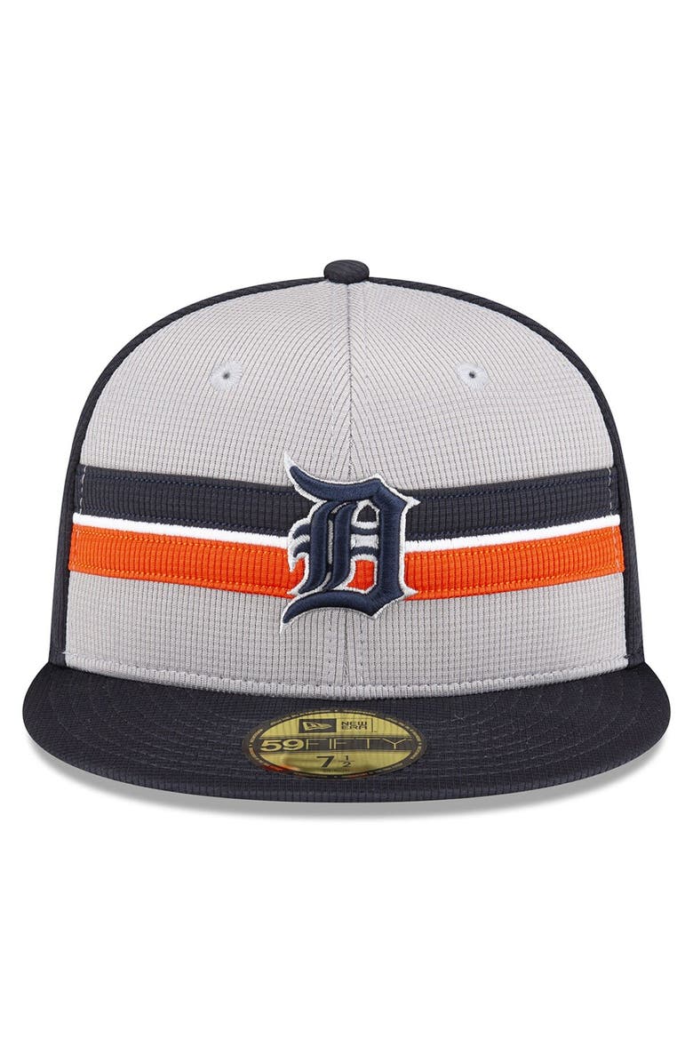 New Era Men's New Era Gray Detroit Tigers 2024 Batting Practice 59FIFTY Fitted Hat, Alternate, color, Gray
