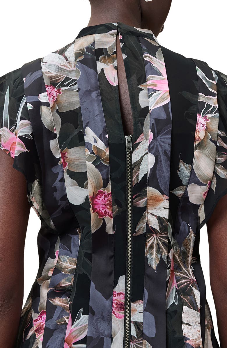 AllSaints Fleur Handkerchief Hem Dress, Alternate, color, 