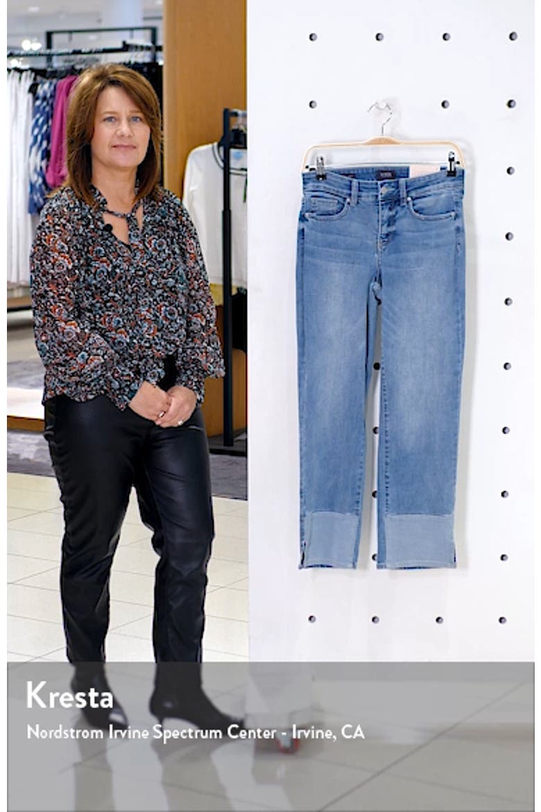 Marilyn High Waist Pieced Slit Ankle Jeans video