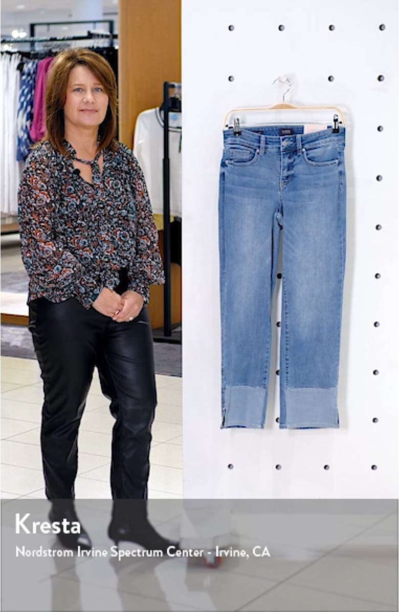Marilyn High Waist Pieced Slit Ankle Jeans, sales video thumbnail