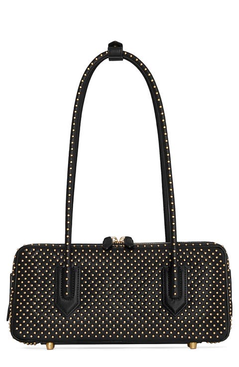 The Brief Stud Leather Shoulder Bag