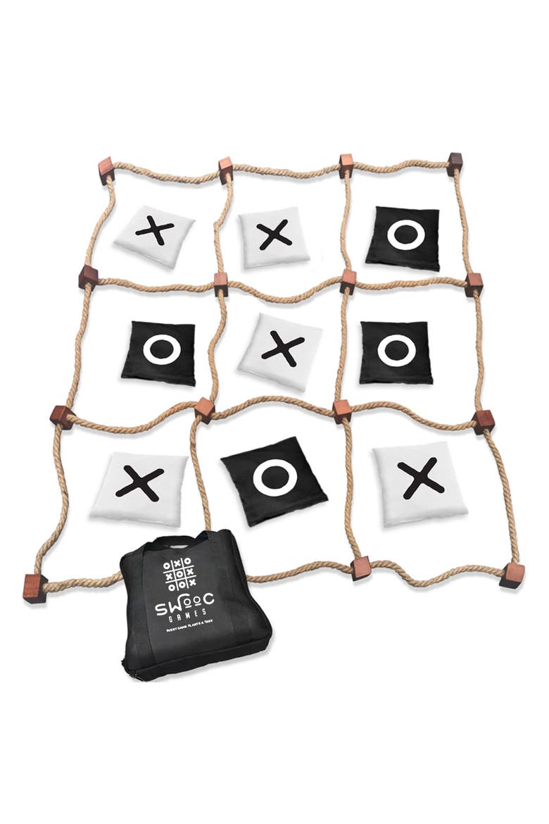 Giant Tic Tac Toe Bean Bag Toss Game, Main, color, Black