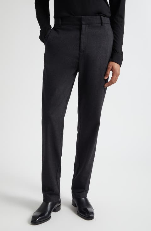 Stretch Virgin Wool & Cashmere Flannel Trousers