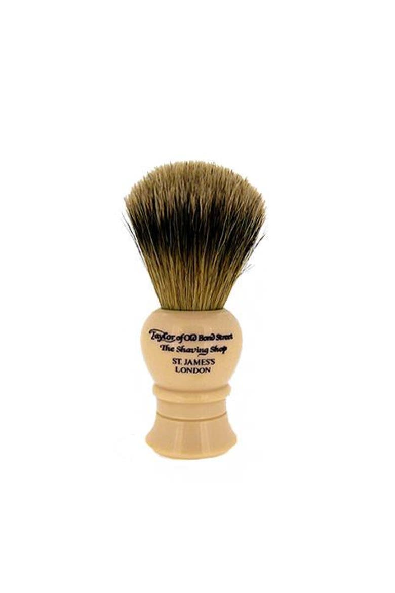 Super Silvertip Badger Shaving Brush, Main, color, Ivory