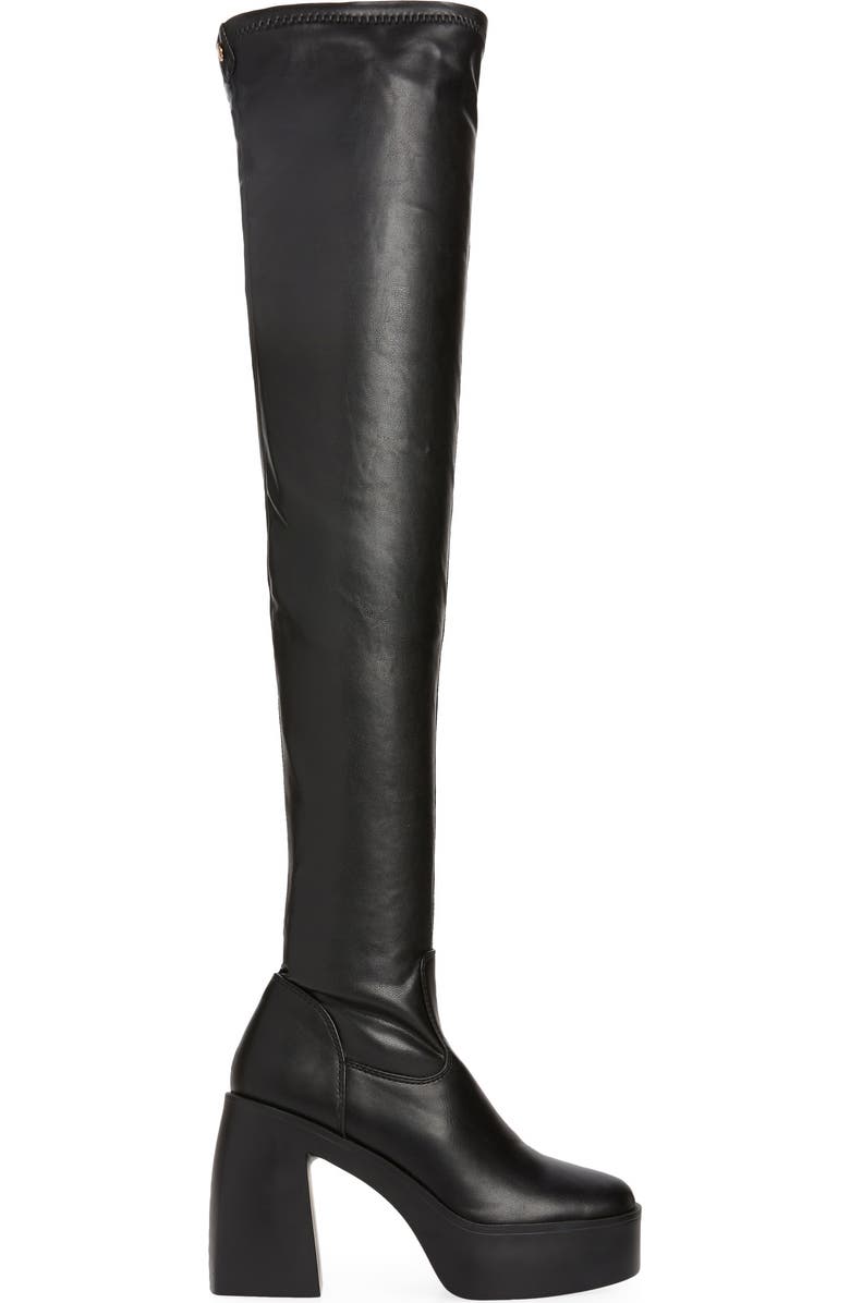 AZALEA WANG Adrianne Over the Knee Platform Boot, Alternate, color,