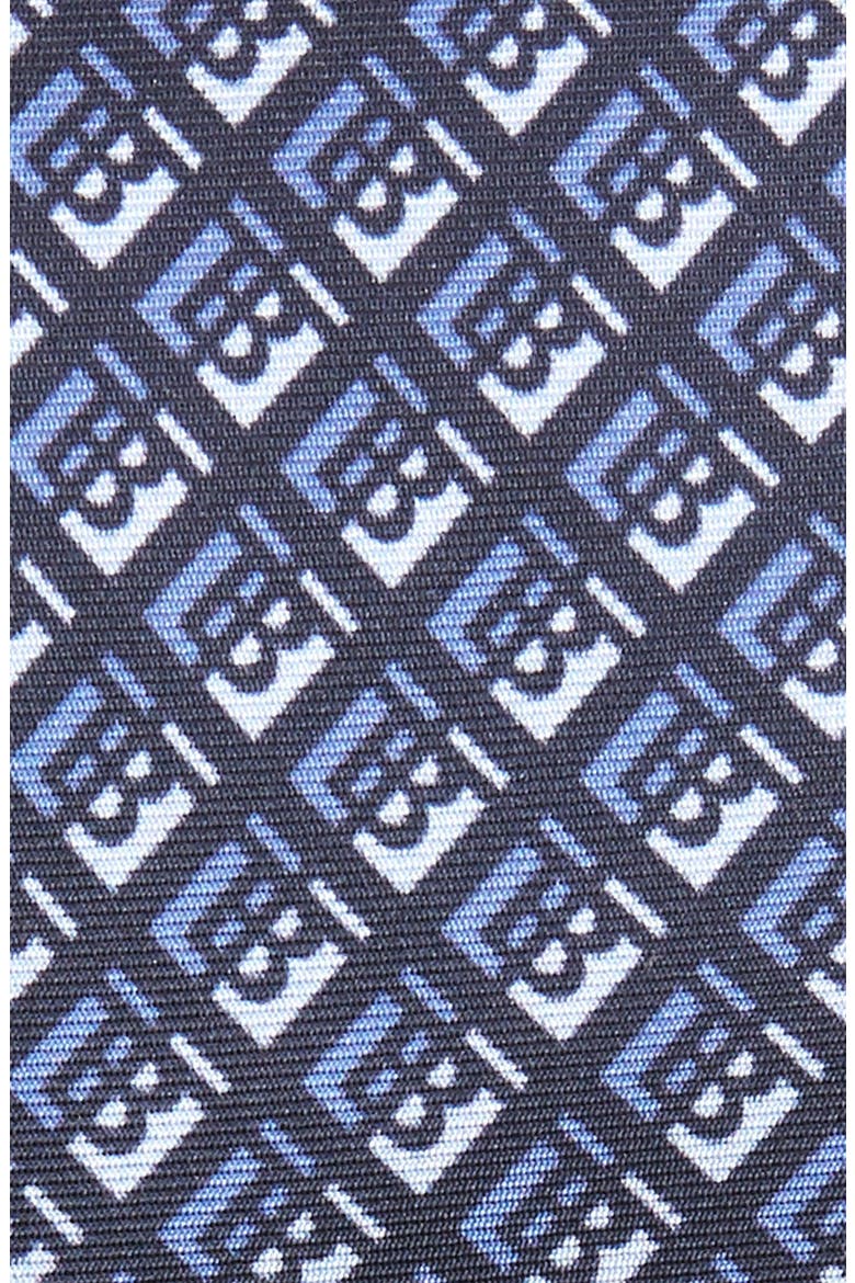 Manston Monogram Silk Tie, Alternate, color, PEBBLE BLUE