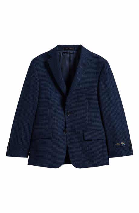 Kids' Mini Check Wool Sport Coat