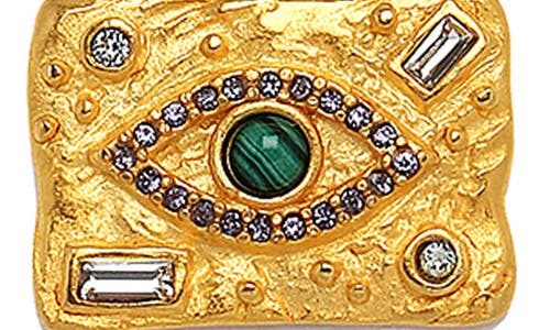 Sequin See No Evil Talisman Necklace In Gold