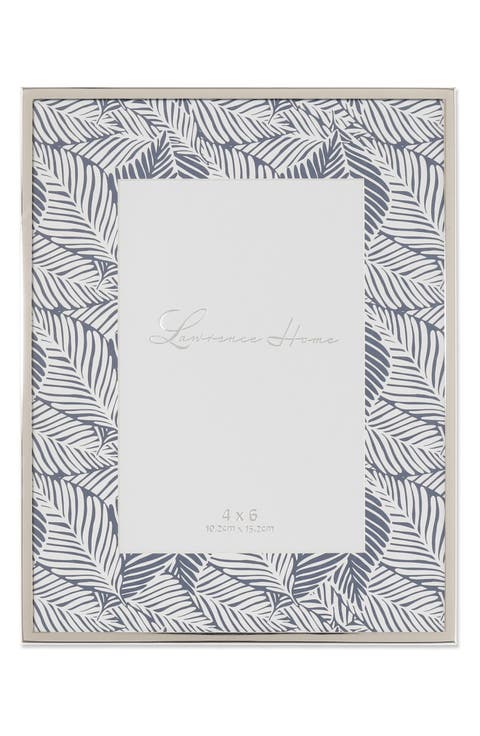 Leaf Design Silver Picture Frame