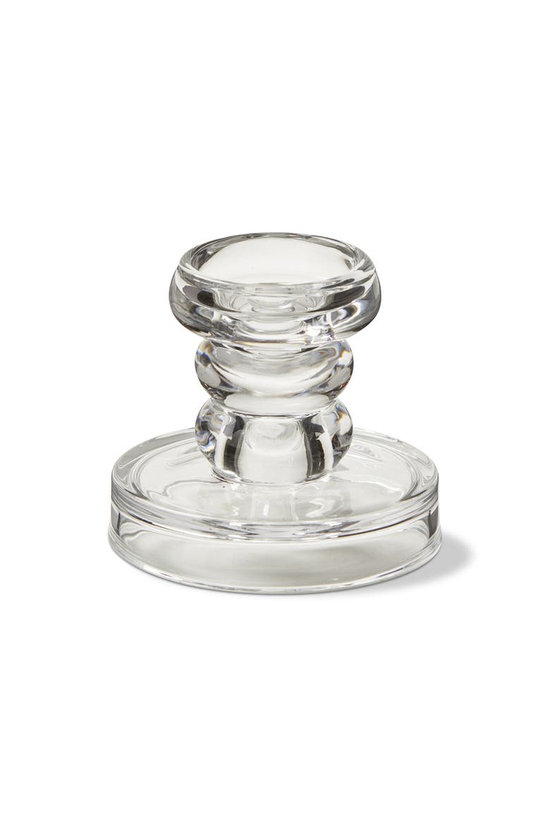 Olsen Tealight Pillar Holder Clear Glass Candle Holder, Main, color, Clear