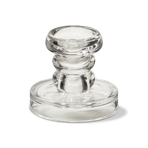 Olsen Tealight Pillar Holder Clear Glass Candle Holder