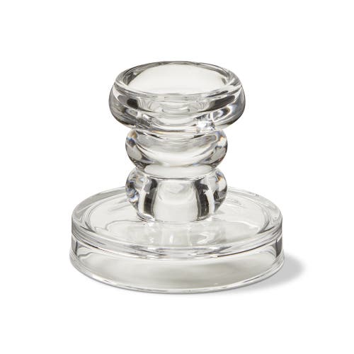 Tag Olsen Tealight Pillar Holder Clear Glass Candle Holder In Transparent