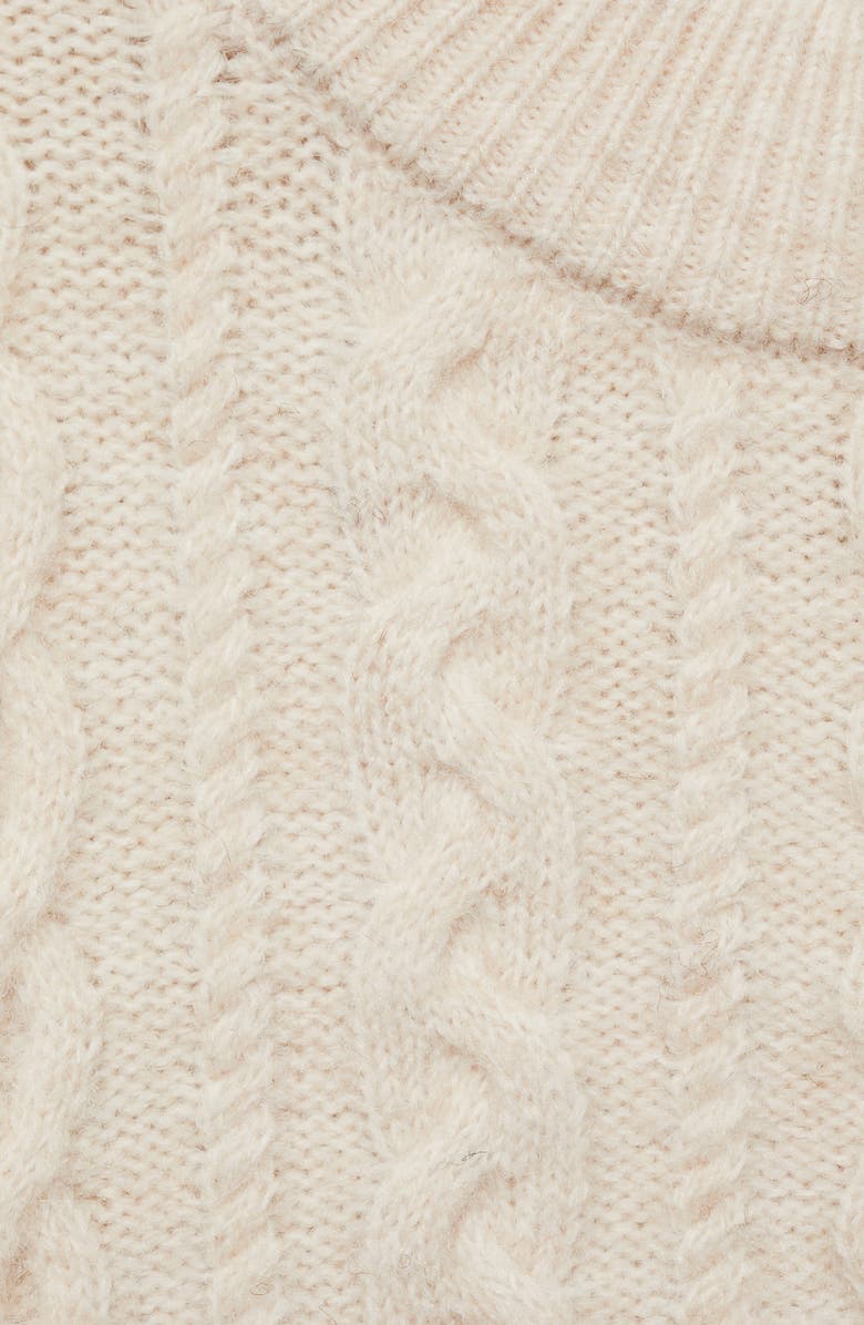 MANGO Cable Stitch Crewneck Sweater, Alternate, color, 