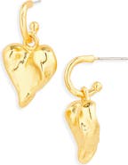 Karine Sultan Molten Heart Drop Earrings