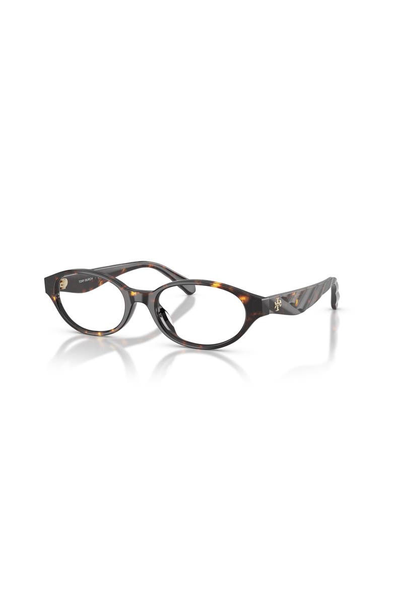 52mm Oval optical glasses, Main, color, Tortoise