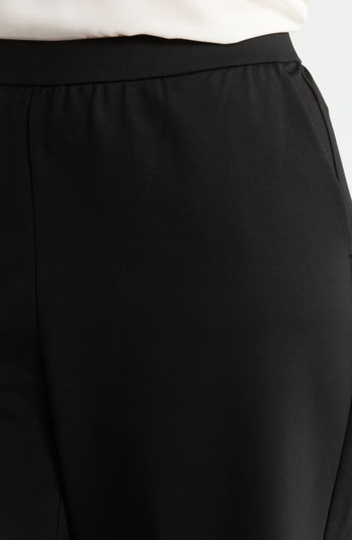 Eileen Fisher Wide Leg Ankle Pants In Black