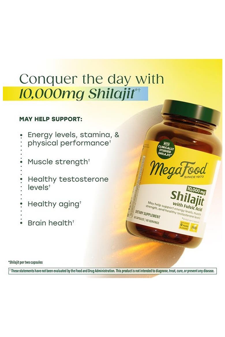 Shilajit 10,000mg With Fulvic Acid, Vegan, Gluten Free, 60 Capsules, Alternate, color, None