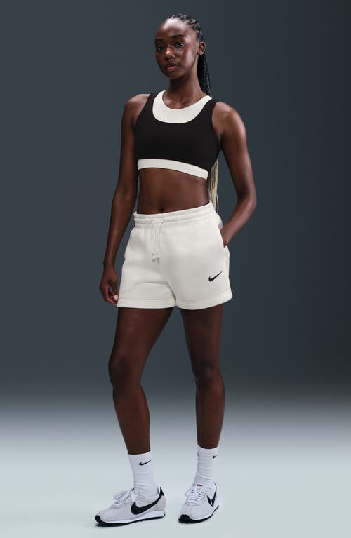 Nike Sportswear Phoenix Fleece Mid-rise 4-inch Shorts In White