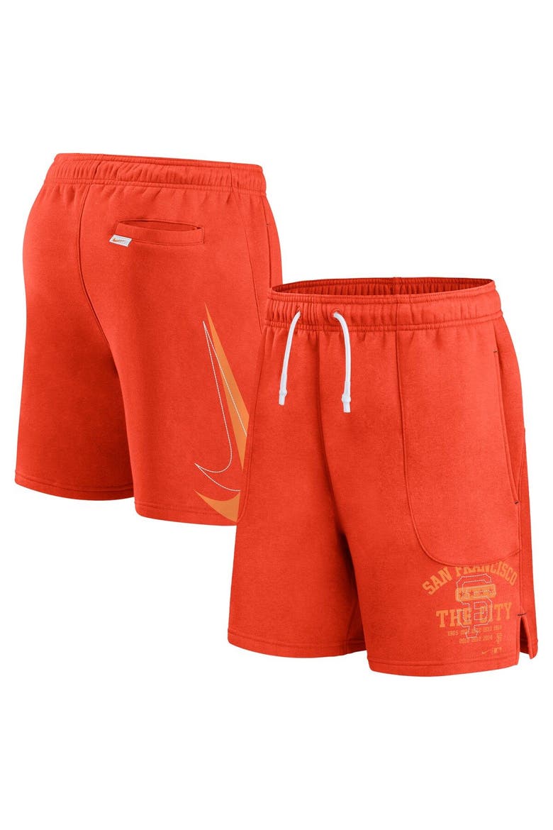 Men's Nike Orange San Francisco Giants Statement Ball Game Shorts, Main, color, Orange
