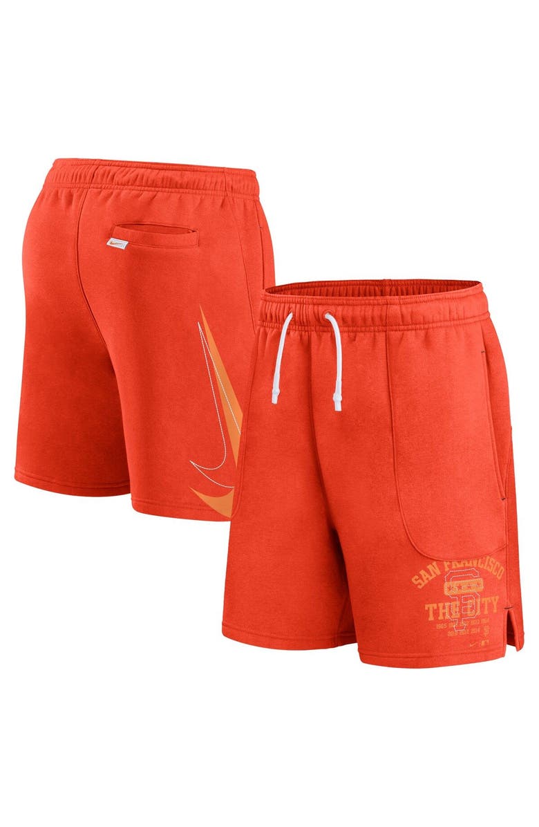 Nike Men's Nike Orange San Francisco Giants Statement Ball Game Shorts, Main, color, Orange