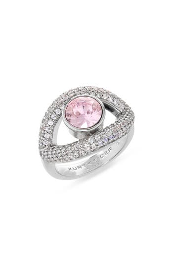 KURT GEIGER KURT GEIGER LONDON CRYSTAL & CZ EVIL EYE RING