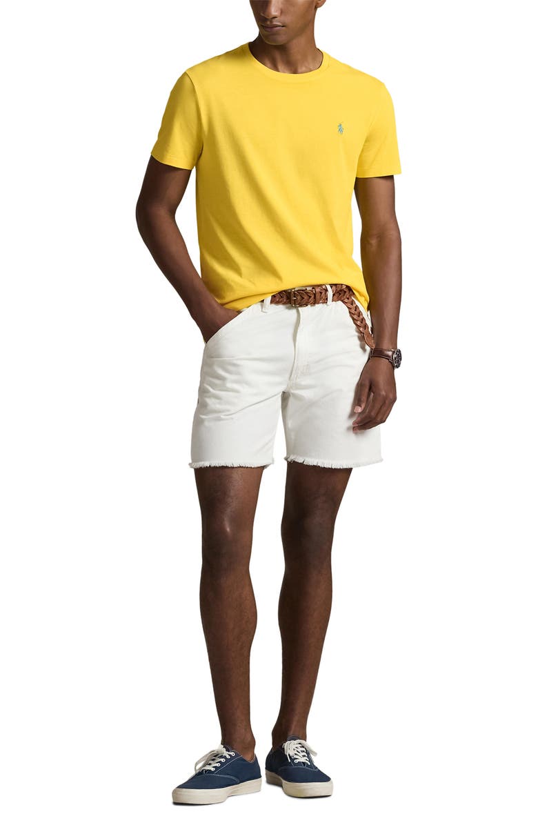 Polo Ralph Lauren Classic Fit Solid Cotton Jersey T-Shirt, Alternate, color, Sunfish Yellow/ C7109