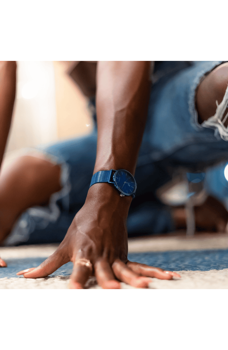 NCMPRBL Advance Midnight Blue Mesh Strap Watch, 36MM, Alternate, color, Midnight Blue