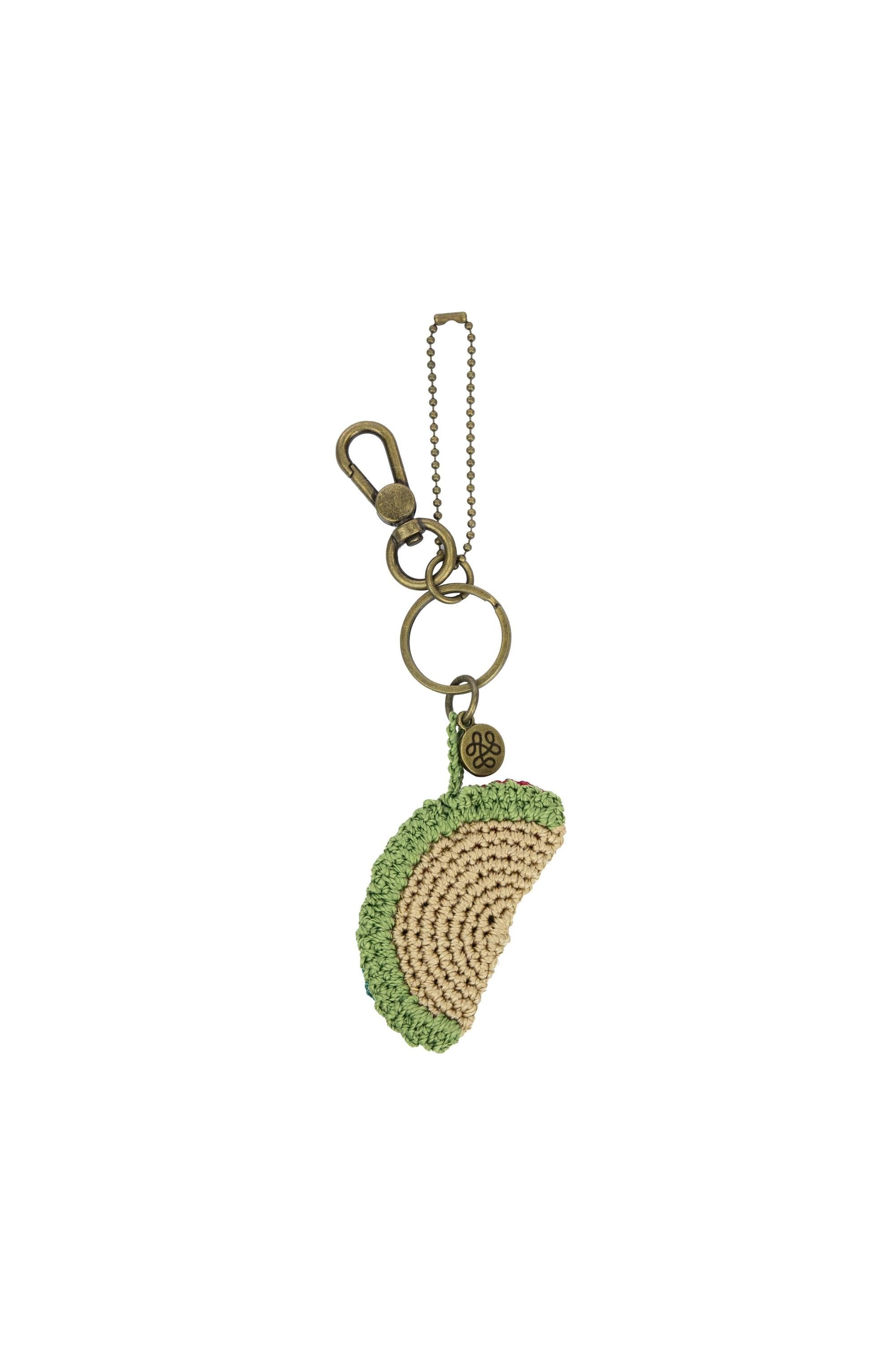 The Sak Yarnicharmz Hand Crochet Dangle - Food, Alternate, color, Taco