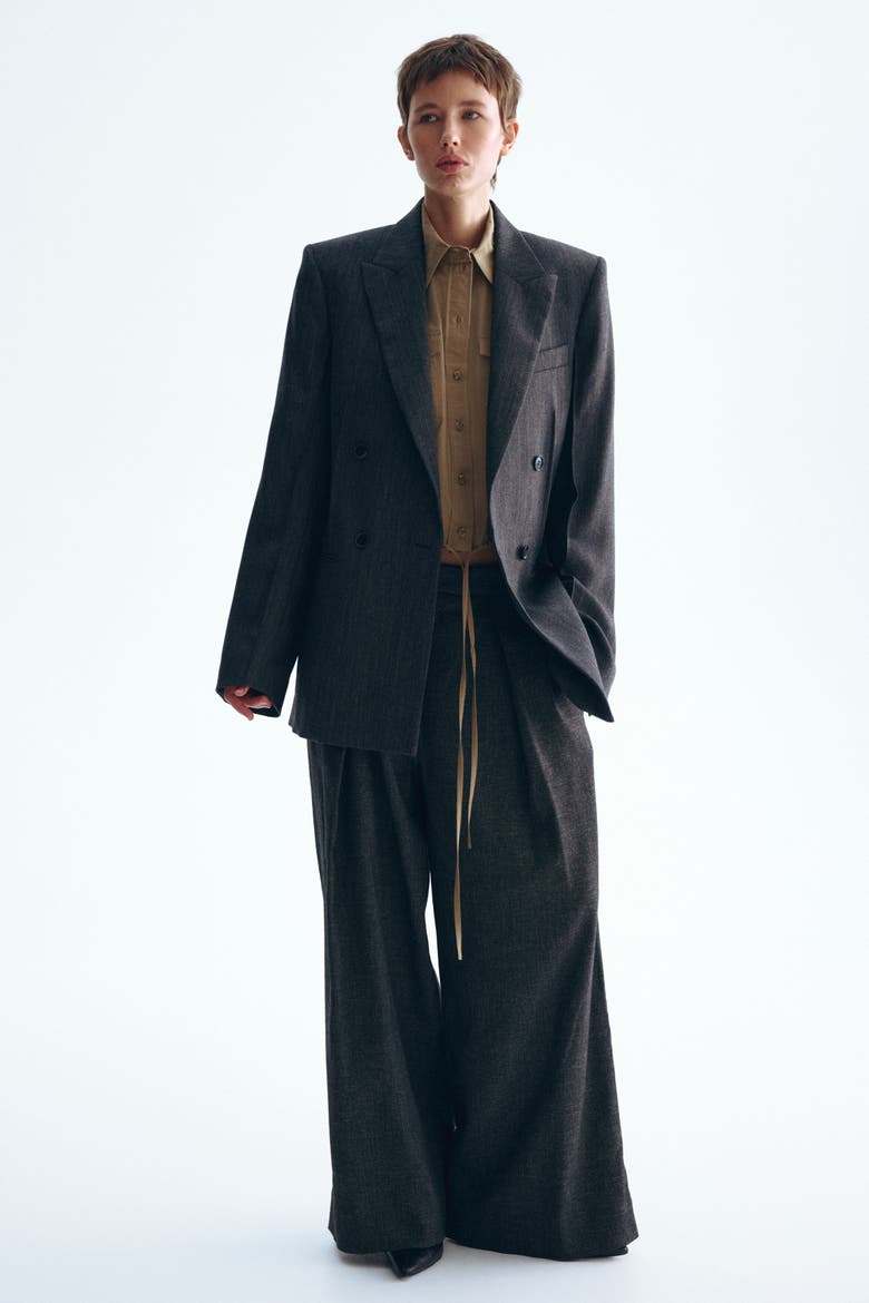 Drawstring Shirt, Alternate, color, Dark beige