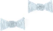 Deepa Gurnani Beaded Bow Stud Earrings