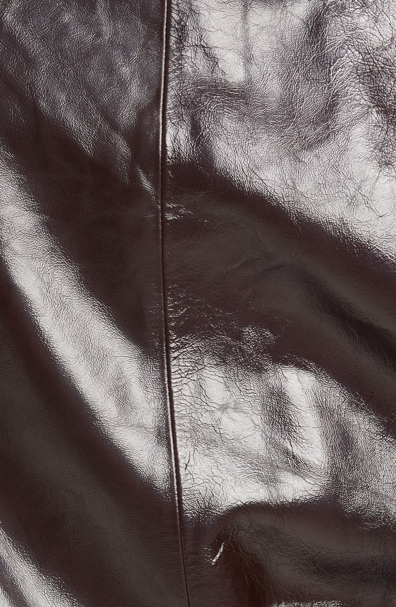 Theory Patent Leather Aviator Bomber Jacket, Alternate, color, 