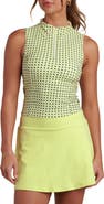 La Blanca Checkpoint Sleeveless Half Zip Golf Top