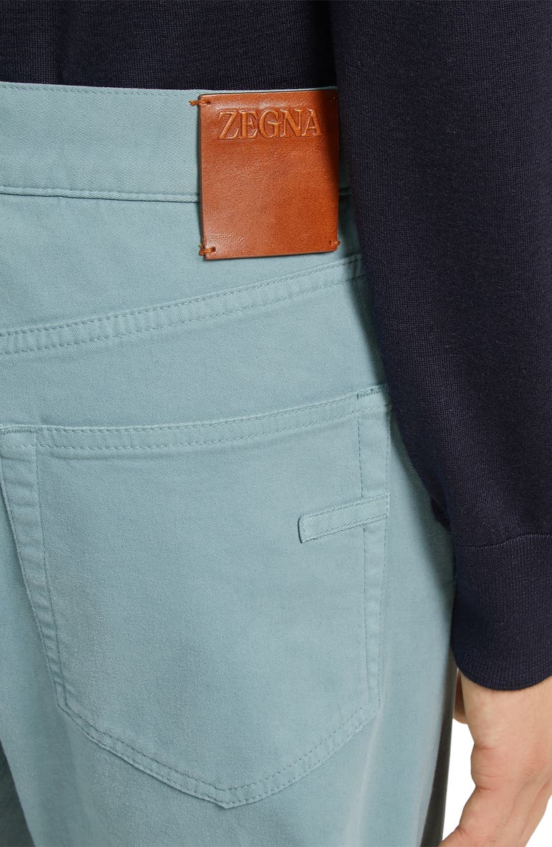 ZEGNA Stretch Denim City Fit Jeans, Alternate, color, Seafoam Blue